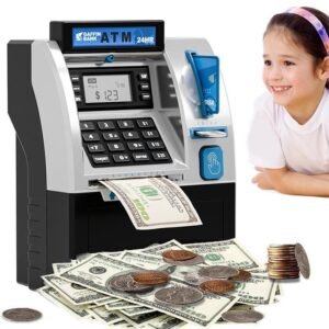 Hucha electrónica ATM, caja de dinero con contraseña alimentada por batería, tarro de ahorro Digital, decoración del hogar, regalo para niños y niñas