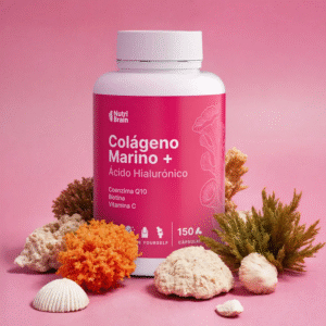 Piel Radiante, Articulaciones Flexibles y Cabello y Uñas Fuertes | Colágeno Marino + Ácido Hialurónico de NutriBrain